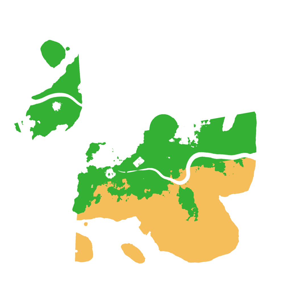 Biome Rust Map: Procedural Map, Size: 3000, Seed: 10388332