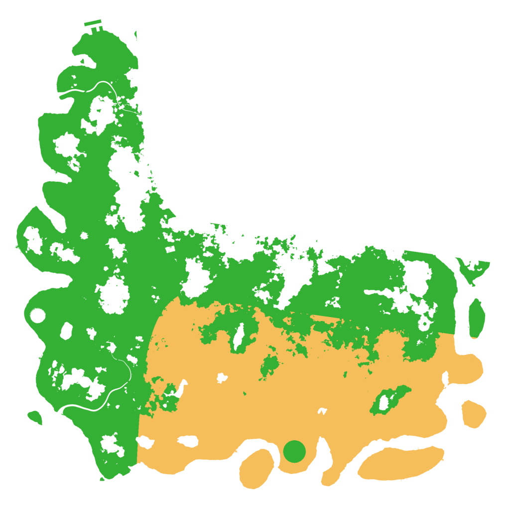 Biome Rust Map: Procedural Map, Size: 6000, Seed: 19870909