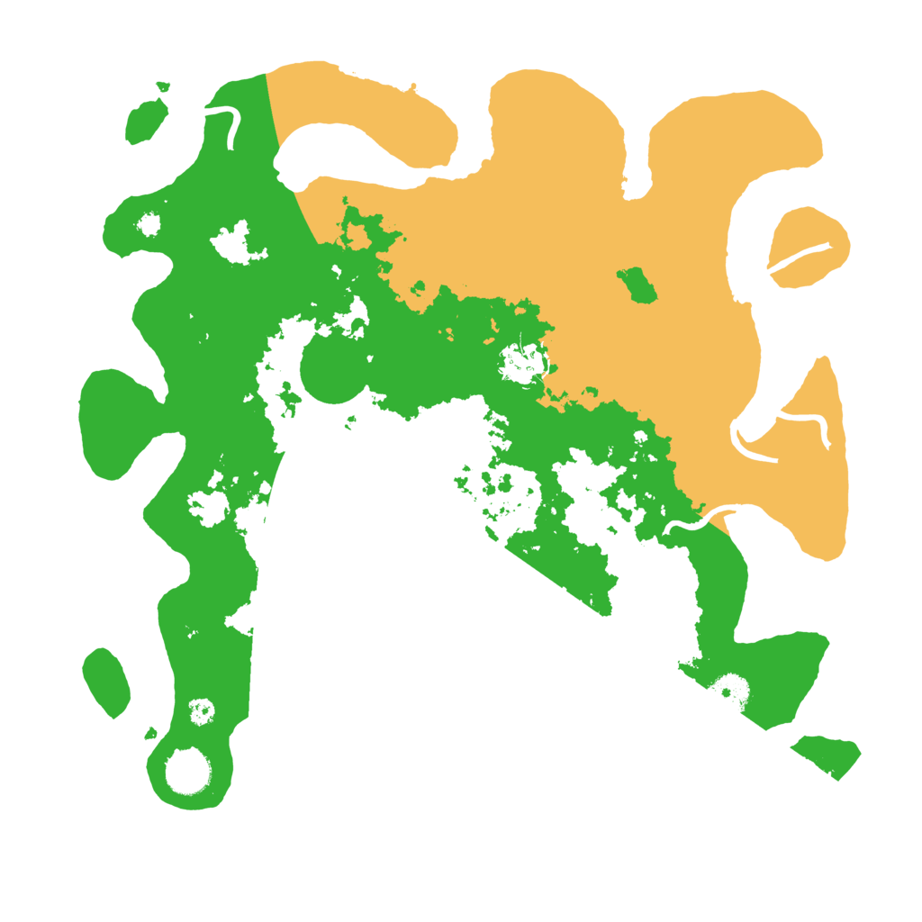 Biome Rust Map: Procedural Map, Size: 3600, Seed: 2445