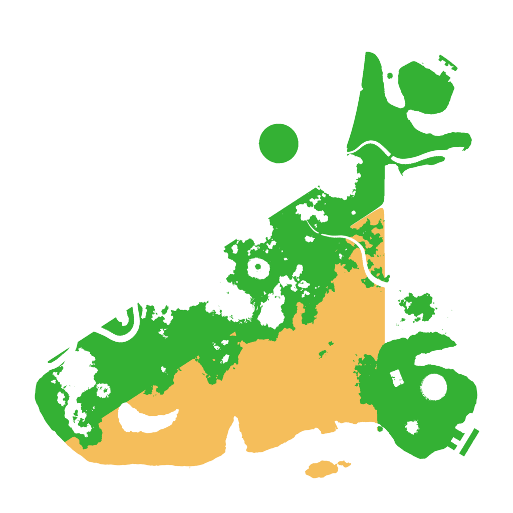 Biome Rust Map: Procedural Map, Size: 3500, Seed: 679608248