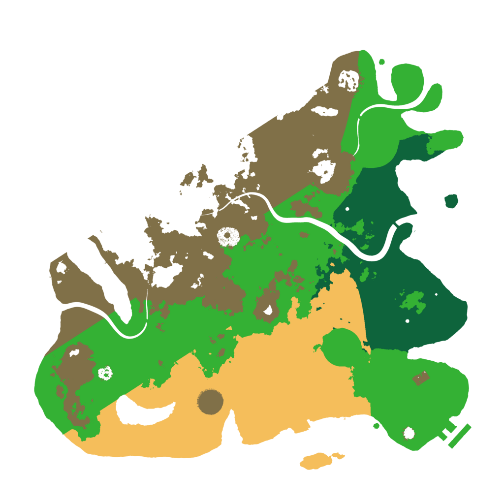 Biome Rust Map: Procedural Map, Size: 3500, Seed: 679608248