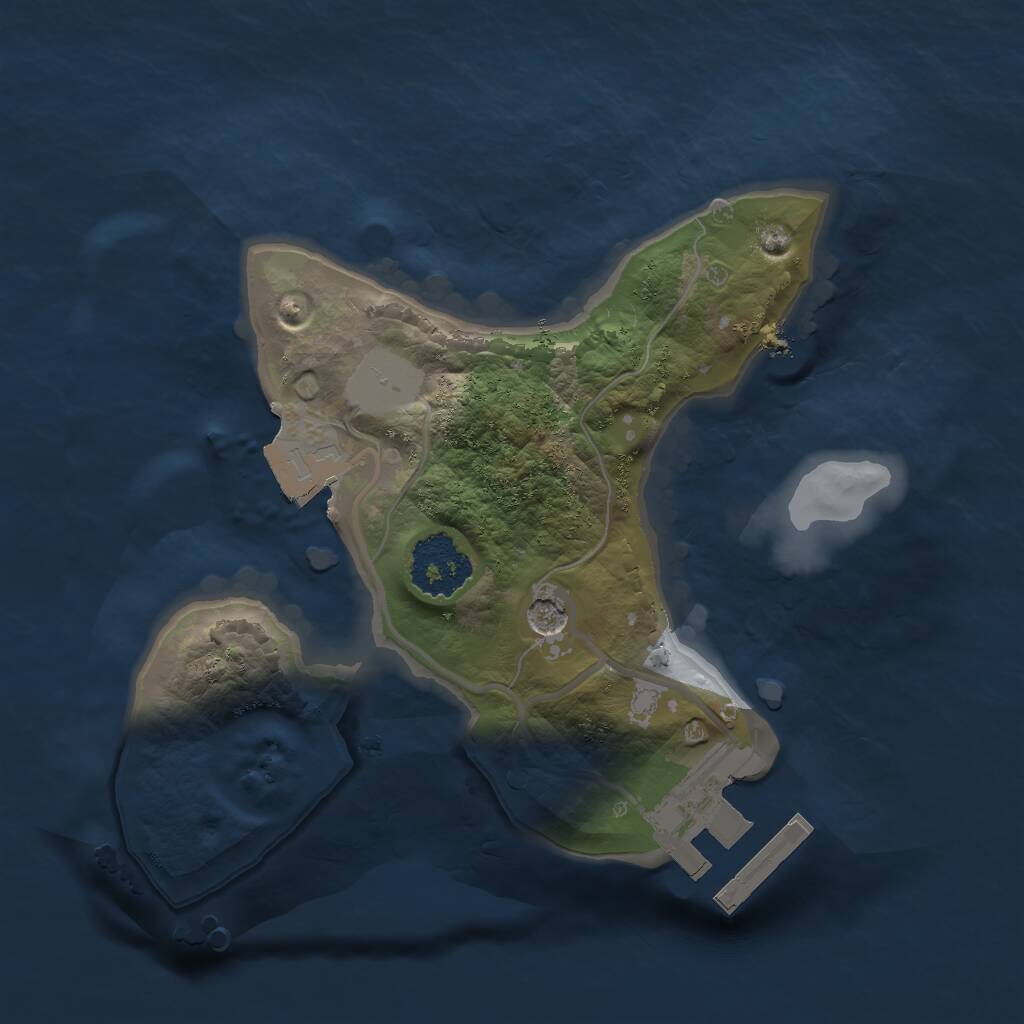 Rust Map: Procedural Map, Size: 1700, Seed: 99566, 3 Monuments