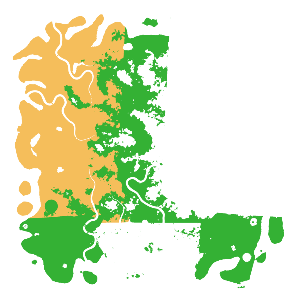 Biome Rust Map: Procedural Map, Size: 6000, Seed: 13830115