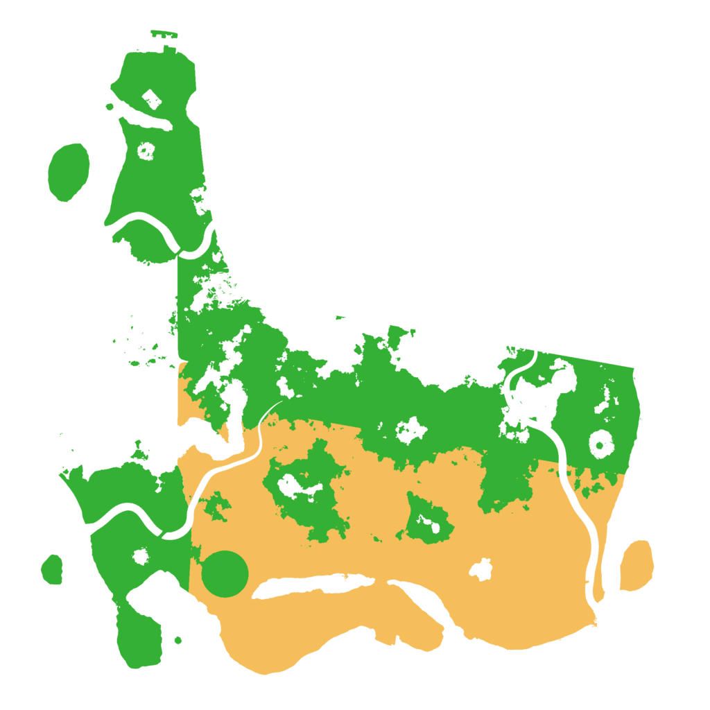 Biome Rust Map: Procedural Map, Size: 4000, Seed: 33455