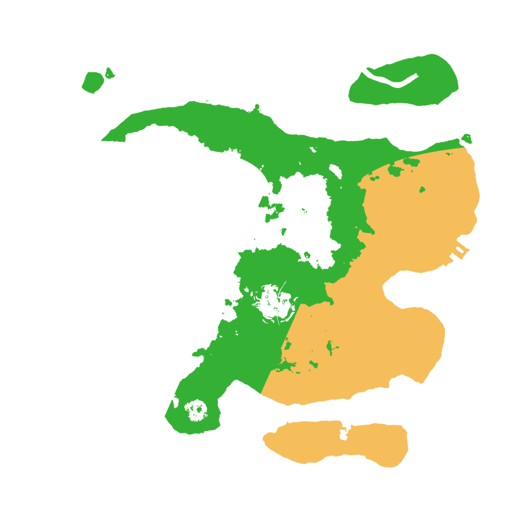 Biome Rust Map: Procedural Map, Size: 2500, Seed: 6939