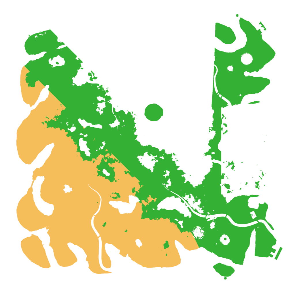 Biome Rust Map: Procedural Map, Size: 4500, Seed: 231866711