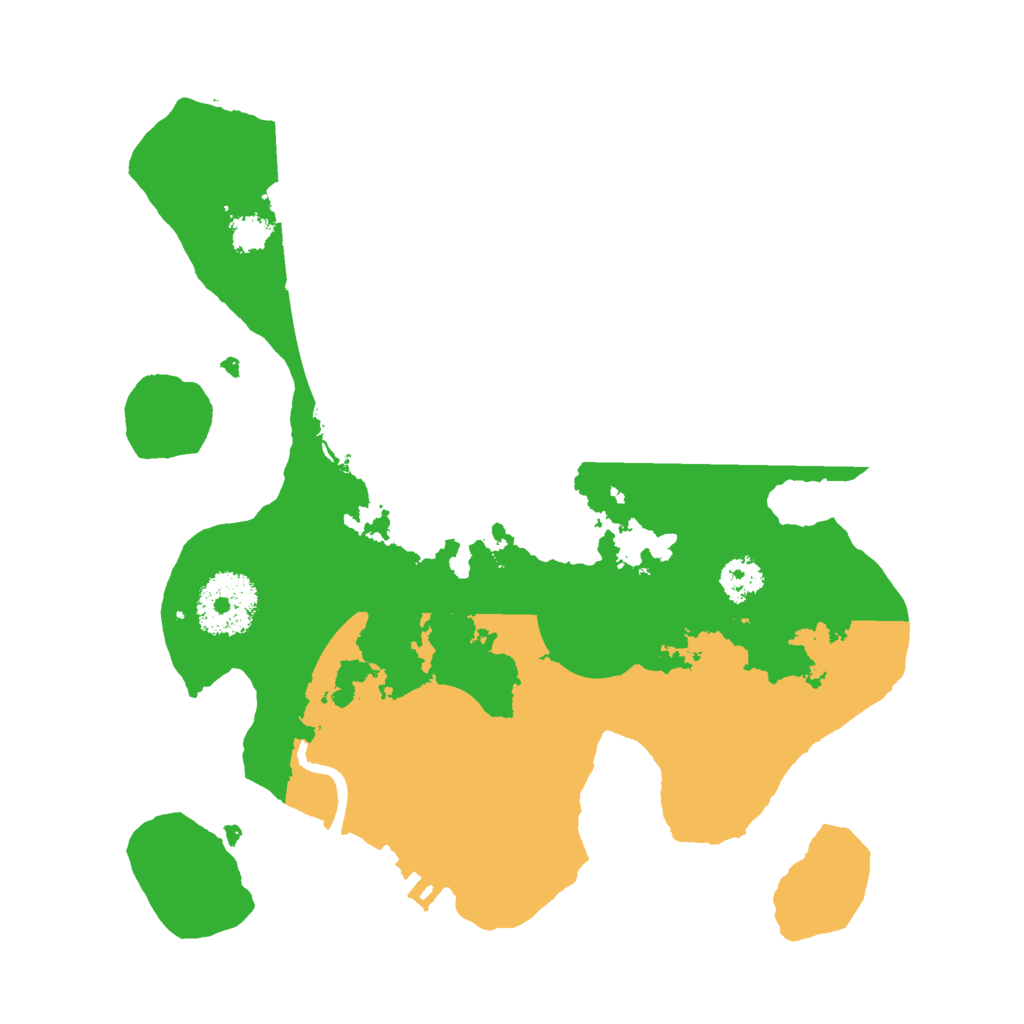 Biome Rust Map: Procedural Map, Size: 2500, Seed: 1121496261