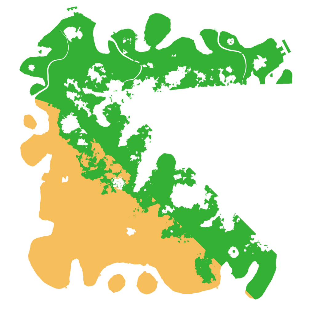 Biome Rust Map: Procedural Map, Size: 4500, Seed: 242692451