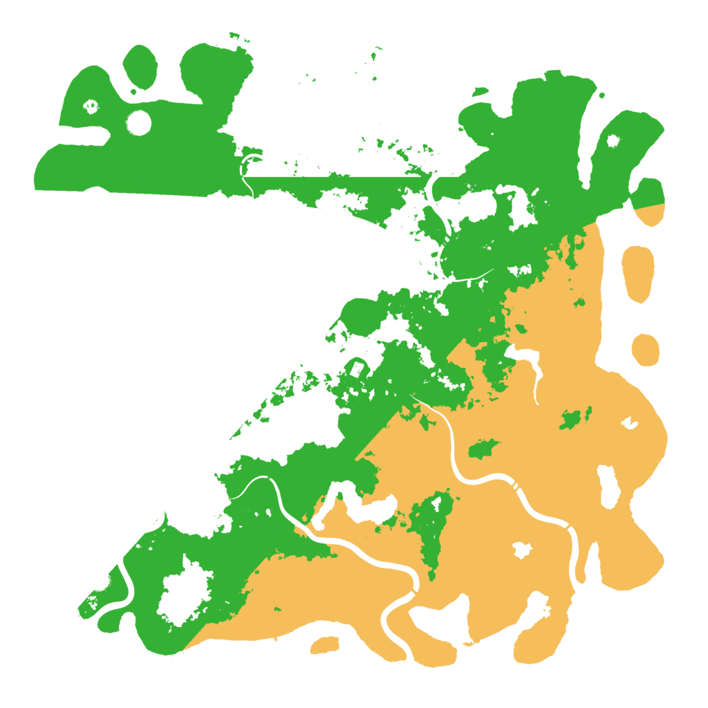 Biome Rust Map: Procedural Map, Size: 5000, Seed: 680301