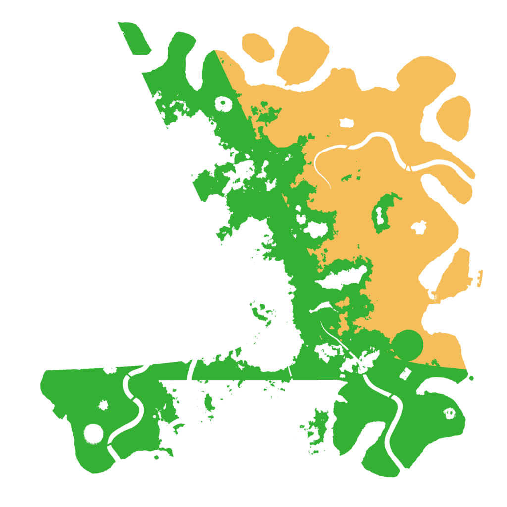 Biome Rust Map: Procedural Map, Size: 4500, Seed: 727749