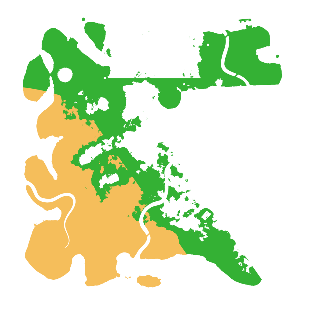 Biome Rust Map: Procedural Map, Size: 3800, Seed: 969015597