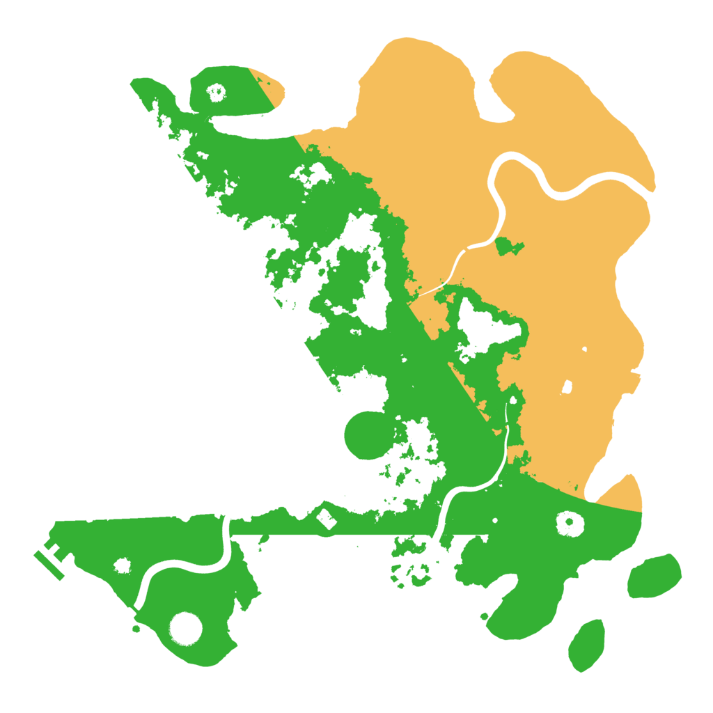 Biome Rust Map: Procedural Map, Size: 3900, Seed: 15735