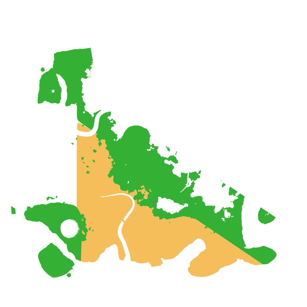 Biome Rust Map: Procedural Map, Size: 3000, Seed: 1369337858
