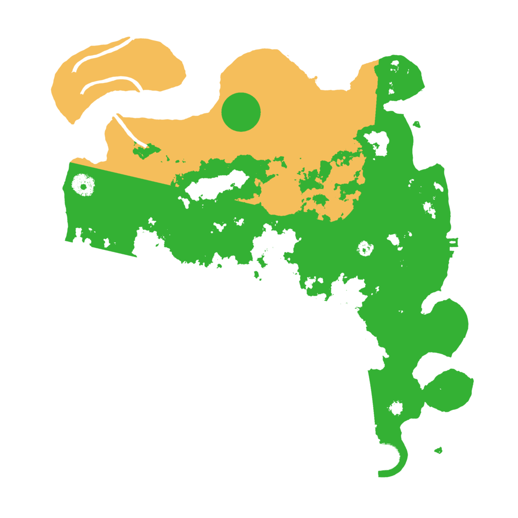 Biome Rust Map: Procedural Map, Size: 3500, Seed: 2394