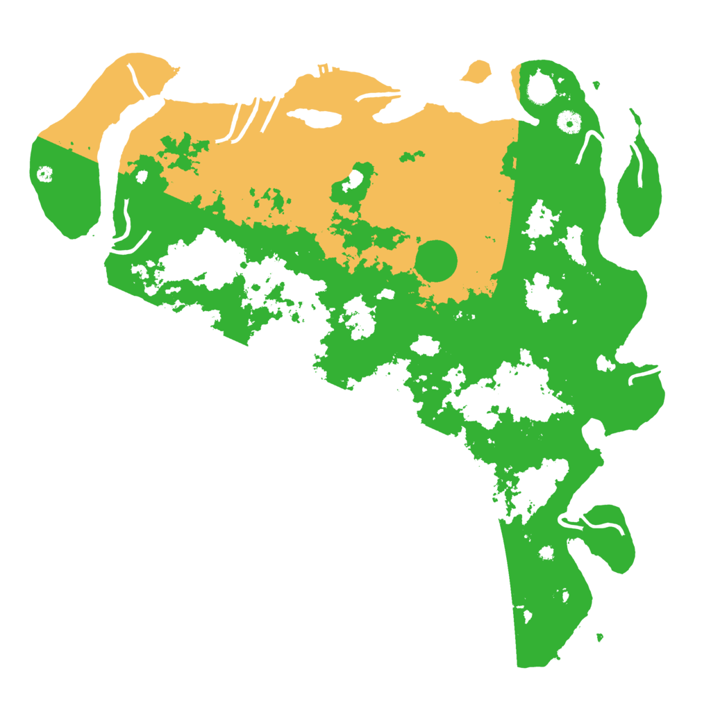 Biome Rust Map: Procedural Map, Size: 4500, Seed: 343793586