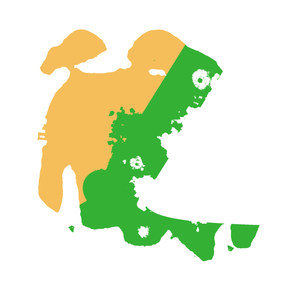 Biome Rust Map: Procedural Map, Size: 2500, Seed: 21661
