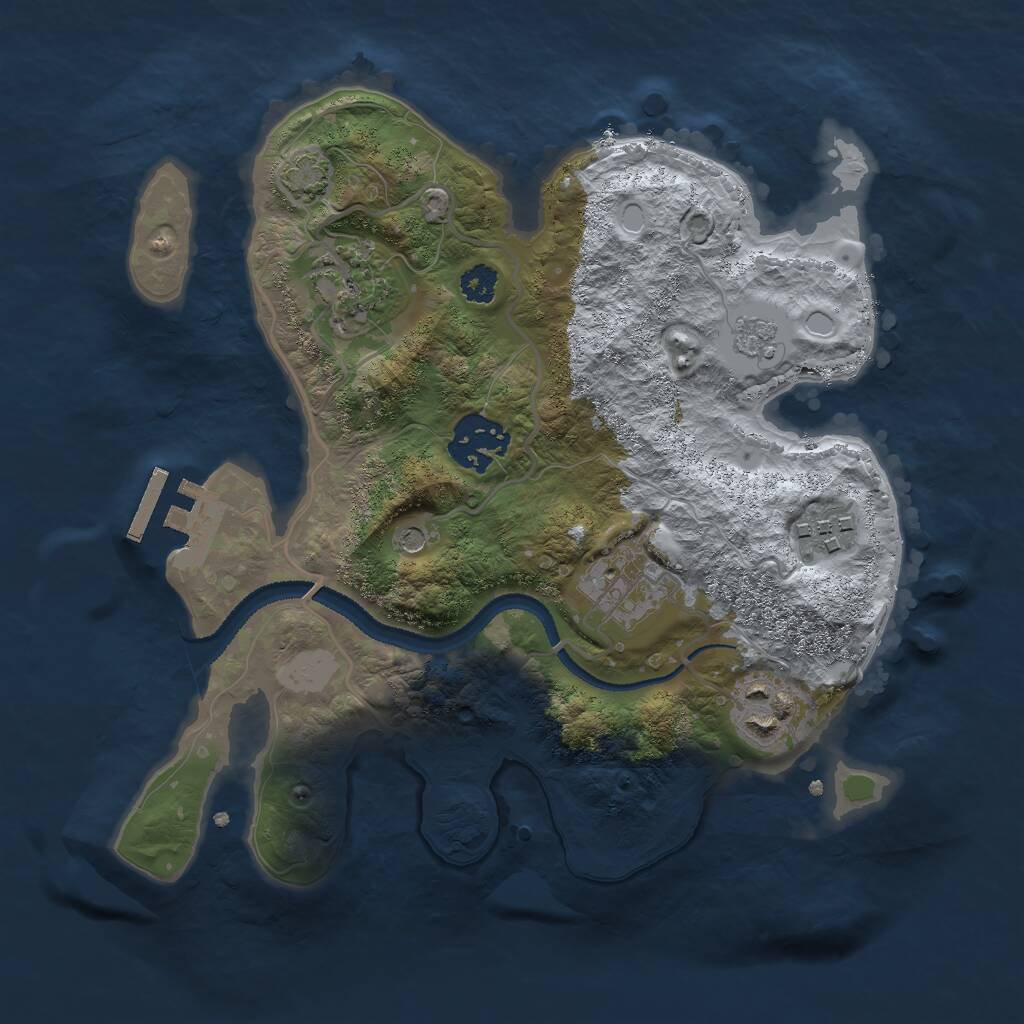 Rust Map: Procedural Map, Size: 2700, Seed: 56821976, 10 Monuments