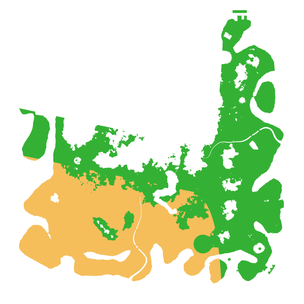 Biome Rust Map: Procedural Map, Size: 4300, Seed: 295312