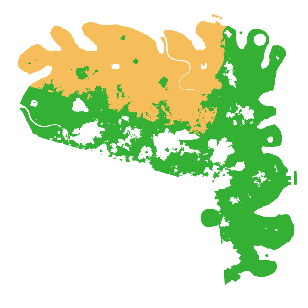 Biome Rust Map: Procedural Map, Size: 4500, Seed: 798234576