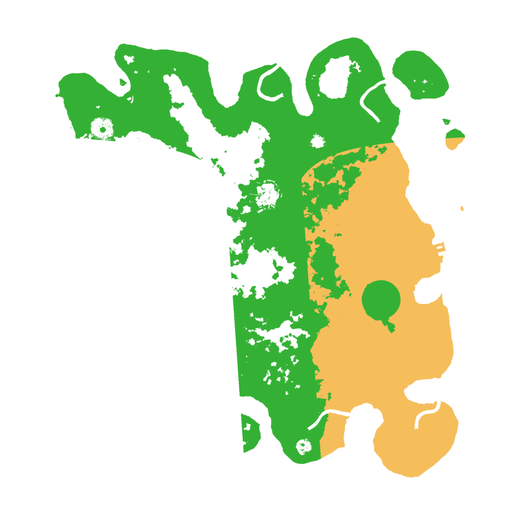 Biome Rust Map: Procedural Map, Size: 3498, Seed: 100