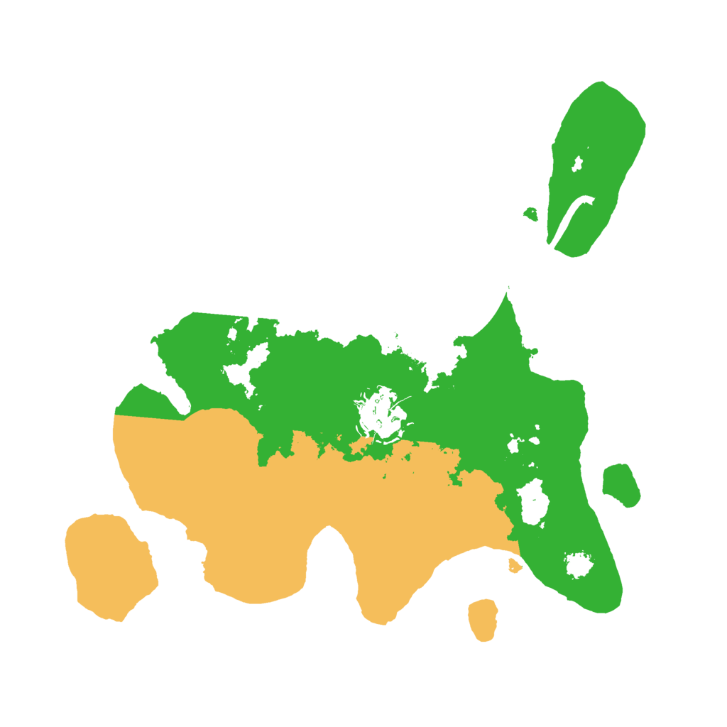Biome Rust Map: Procedural Map, Size: 2500, Seed: 90800