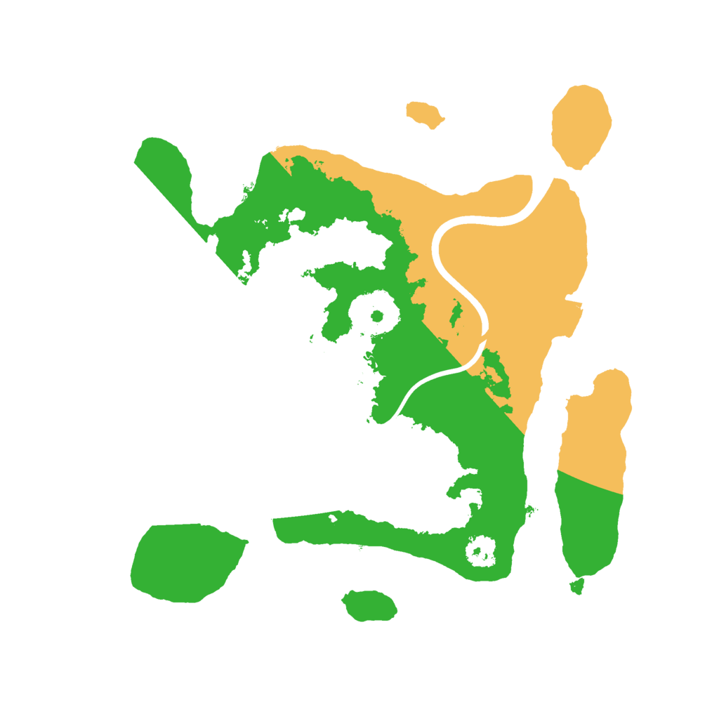 Biome Rust Map: Procedural Map, Size: 2300, Seed: 1312416