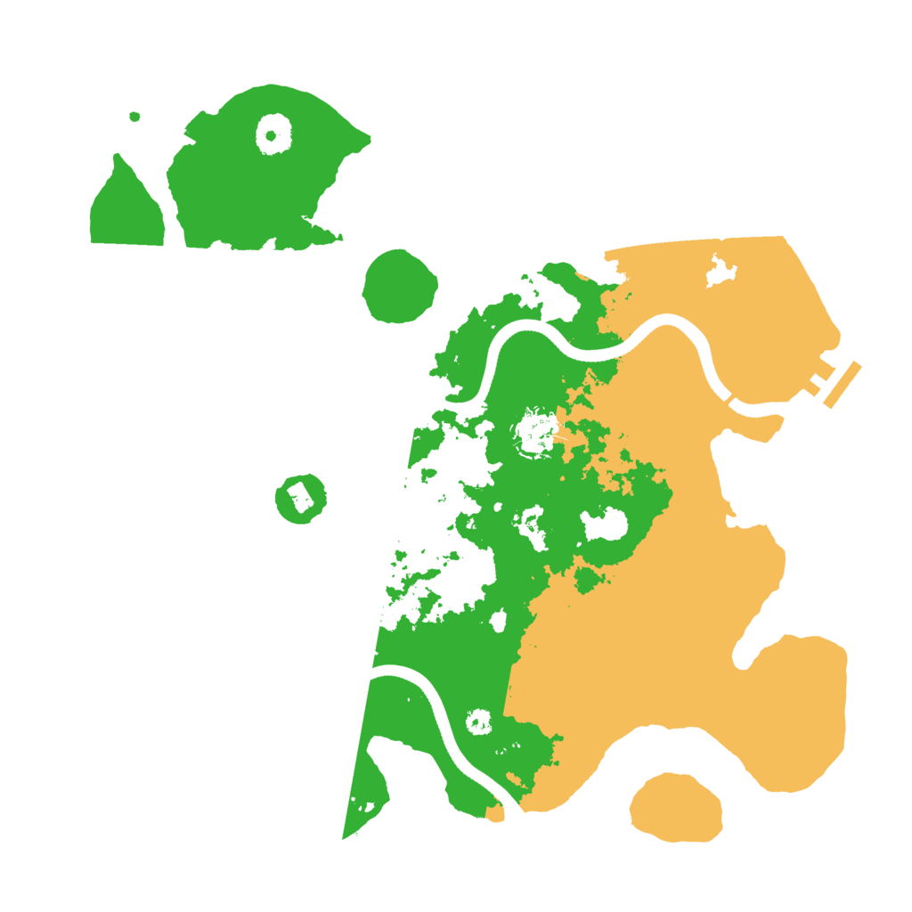 Biome Rust Map: Procedural Map, Size: 3500, Seed: 1001593332