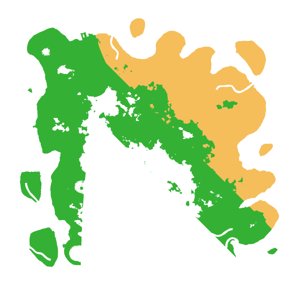 Biome Rust Map: Procedural Map, Size: 3500, Seed: 1909307587