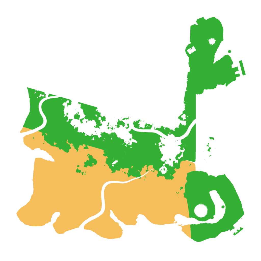 Biome Rust Map: Procedural Map, Size: 3500, Seed: 989532520