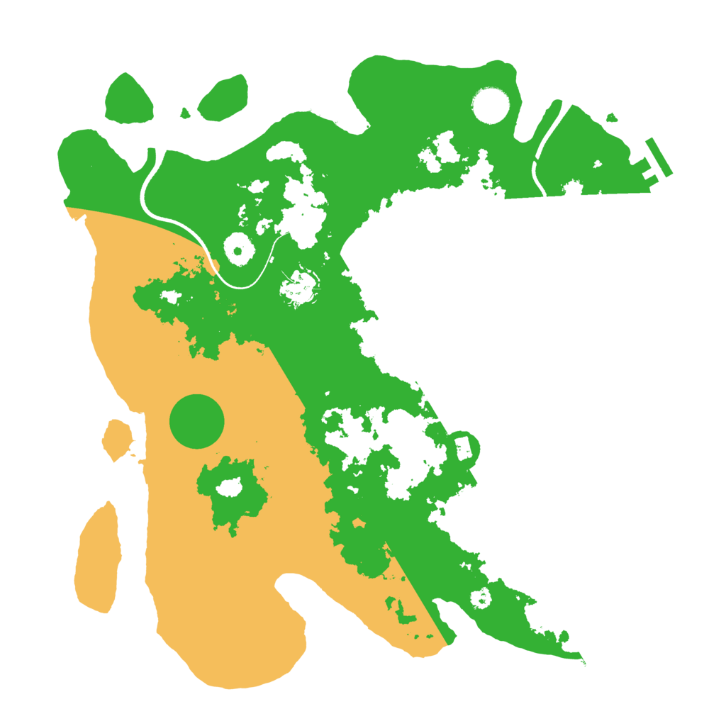 Biome Rust Map: Procedural Map, Size: 3500, Seed: 815922451