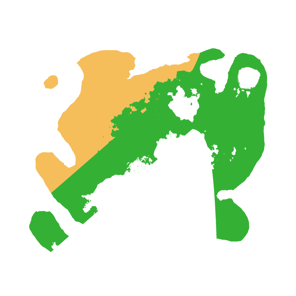 Biome Rust Map: Barren, Size: 2500, Seed: 1735