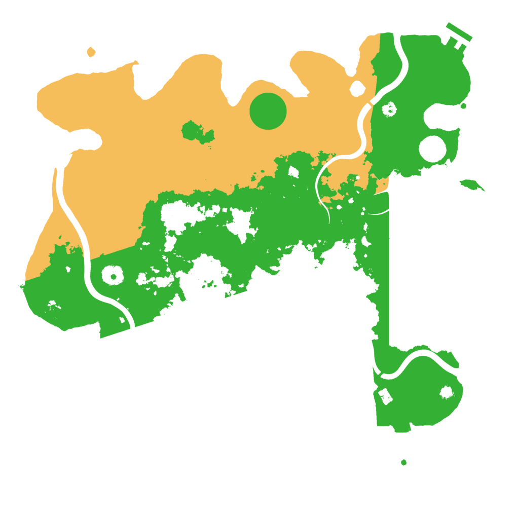 Biome Rust Map: Procedural Map, Size: 3700, Seed: 705264553