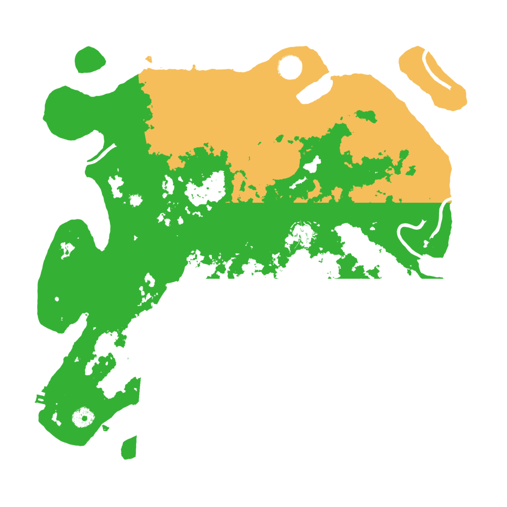 Biome Rust Map: Procedural Map, Size: 3700, Seed: 2043957812