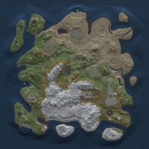 Thumbnail Rust Map: Procedural Map, Size: 3500, Seed: 559032639, 16 Monuments