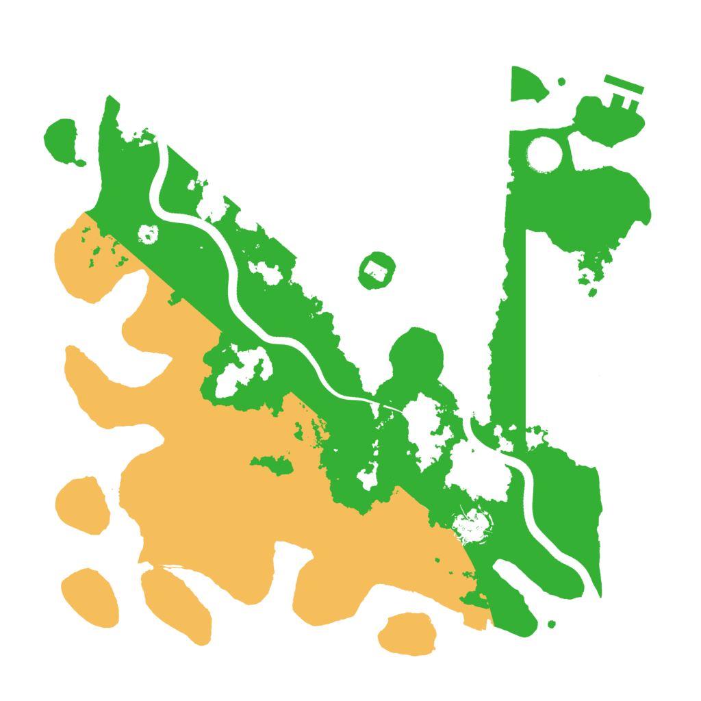 Biome Rust Map: Procedural Map, Size: 3500, Seed: 17694