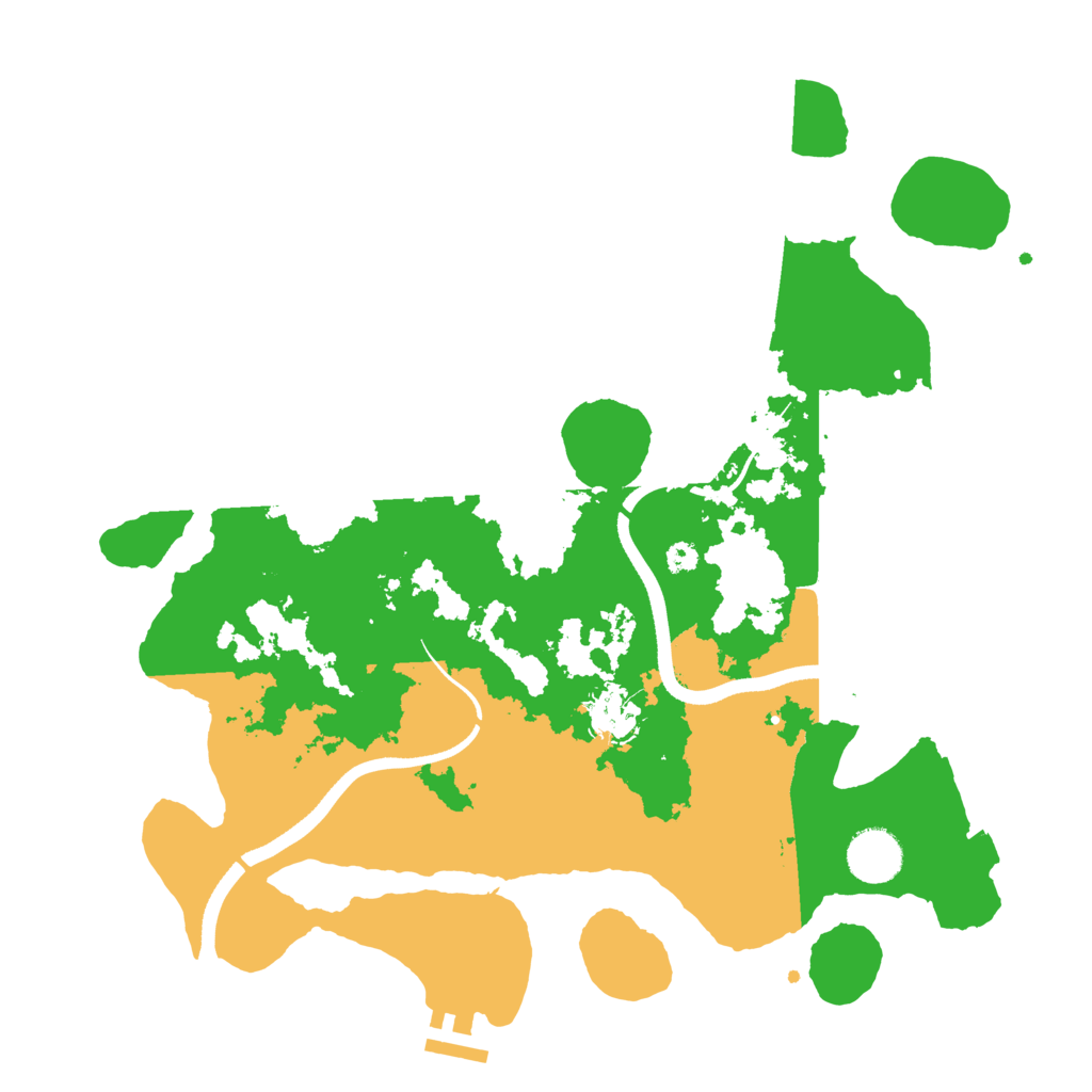 Biome Rust Map: Procedural Map, Size: 3500, Seed: 15152