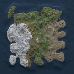 Thumbnail Rust Map: Procedural Map, Size: 3000, Seed: 159, 13 Monuments