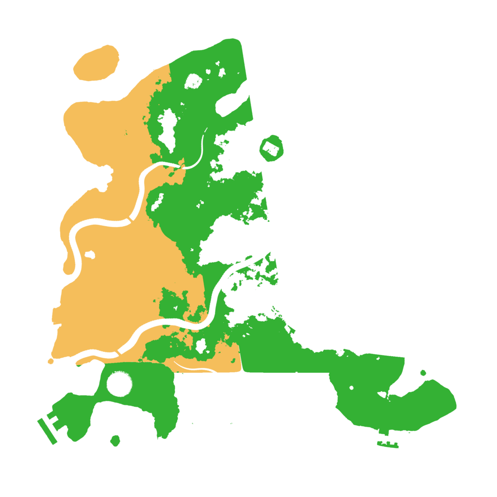 Biome Rust Map: Procedural Map, Size: 3500, Seed: 73167528