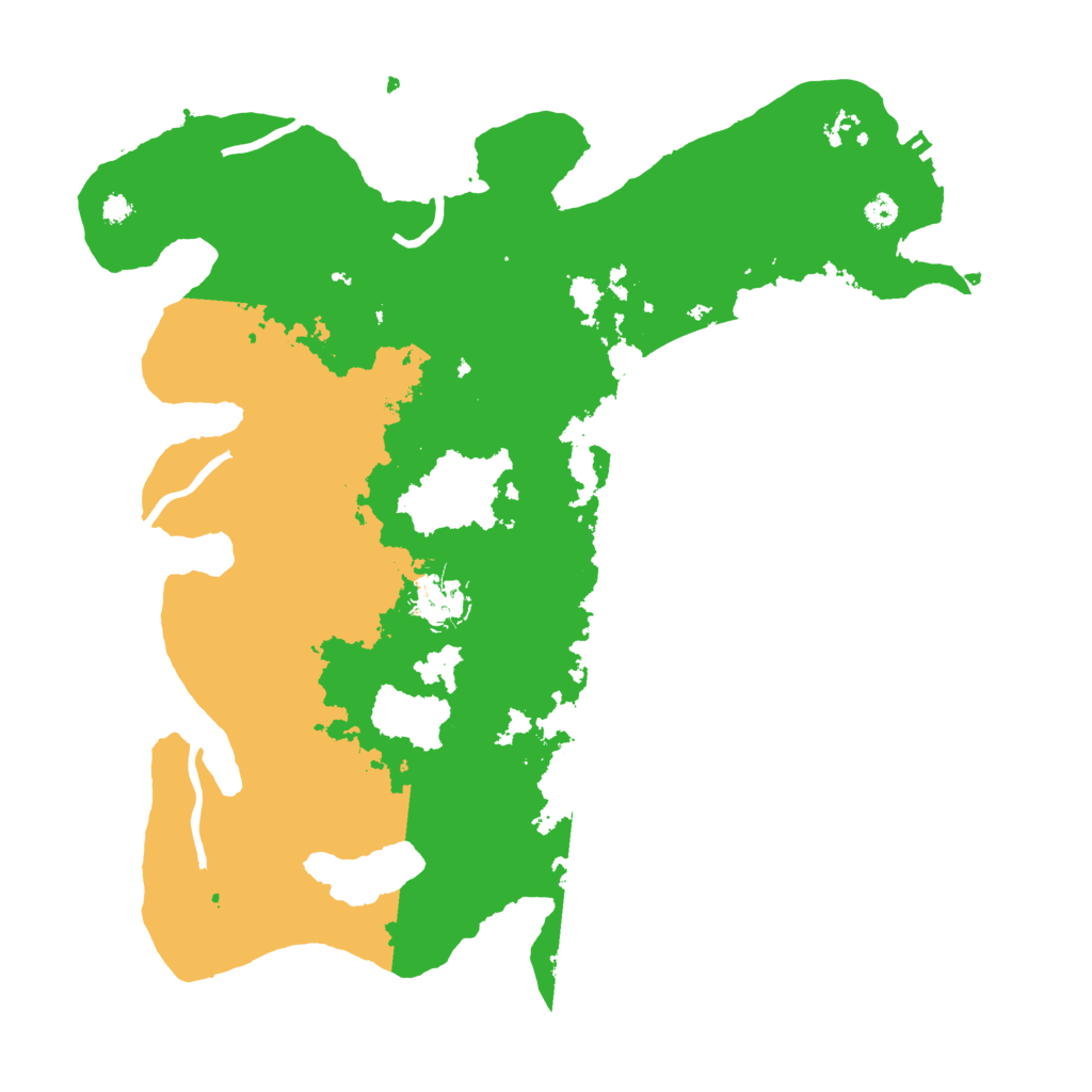 Biome Rust Map: Procedural Map, Size: 3500, Seed: 80416109