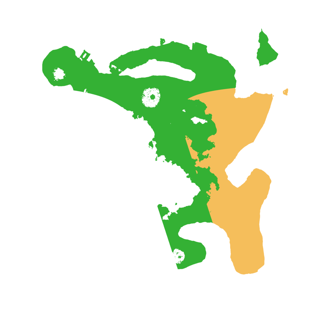 Biome Rust Map: Procedural Map, Size: 2500, Seed: 30609487