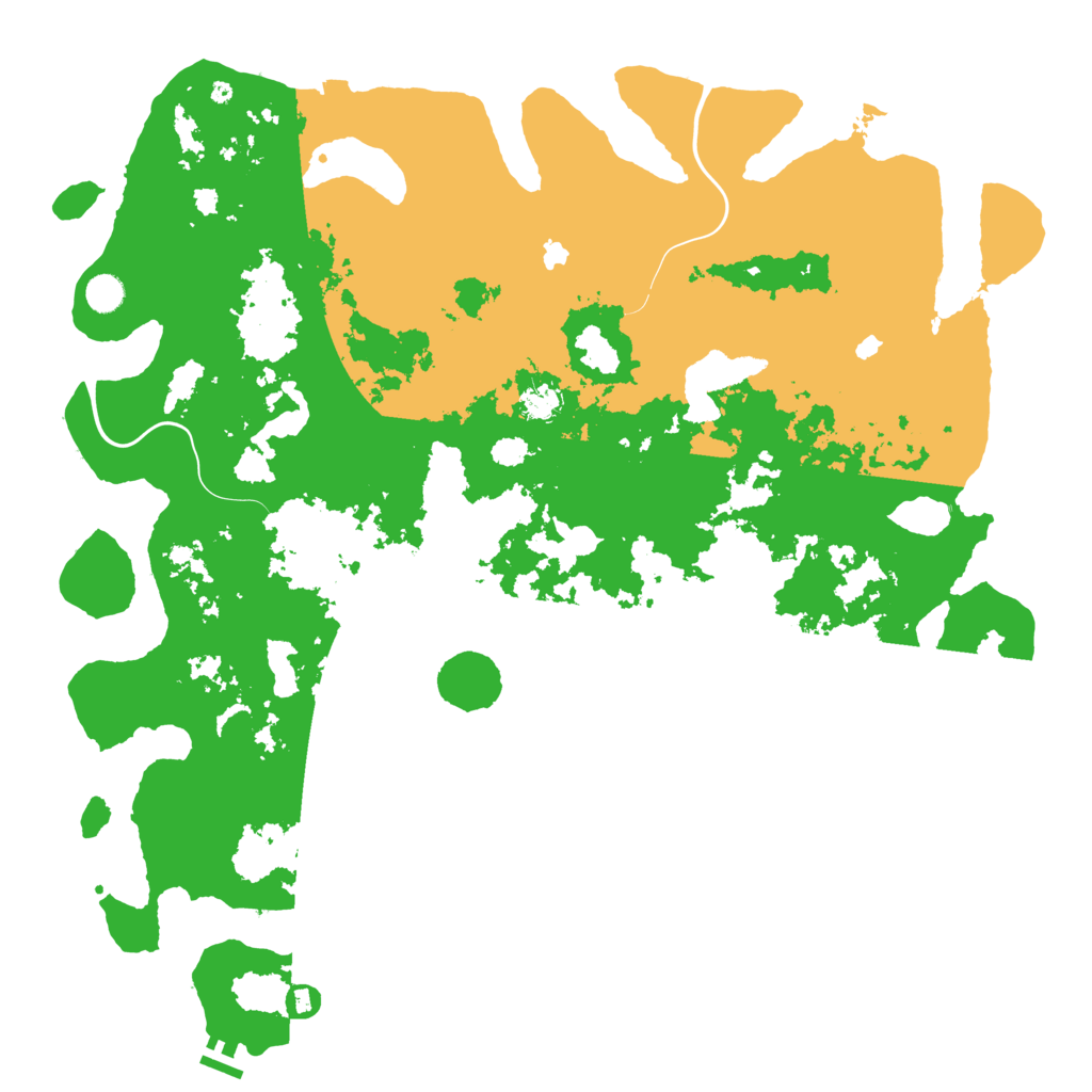 Biome Rust Map: Procedural Map, Size: 5000, Seed: 118