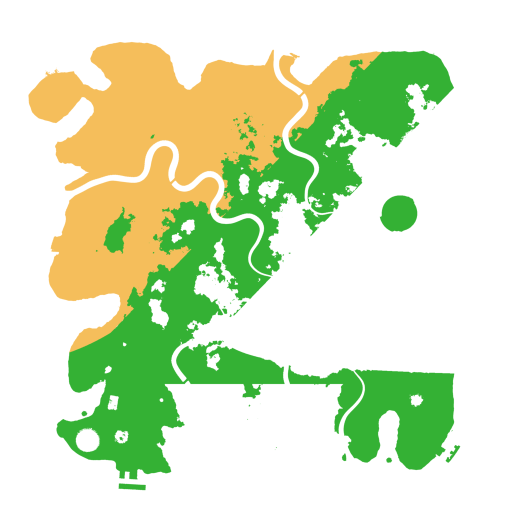 Biome Rust Map: Procedural Map, Size: 3850, Seed: 478337613