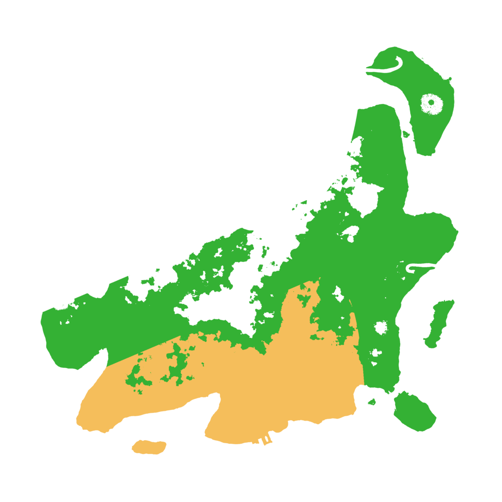 Biome Rust Map: Procedural Map, Size: 3500, Seed: 1040008