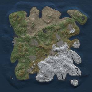 Thumbnail Rust Map: Procedural Map, Size: 3500, Seed: 708784582, 17 Monuments