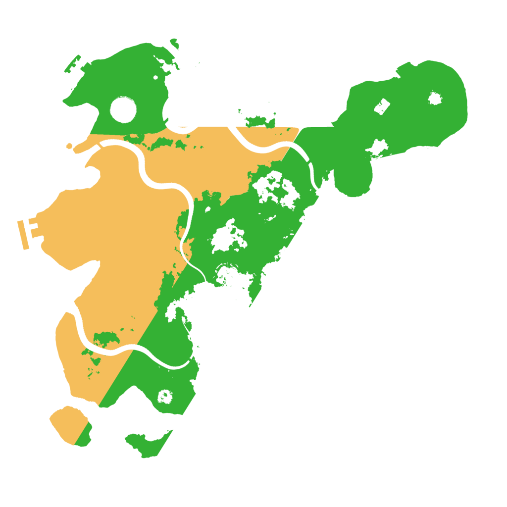 Biome Rust Map: Procedural Map, Size: 3500, Seed: 29617197