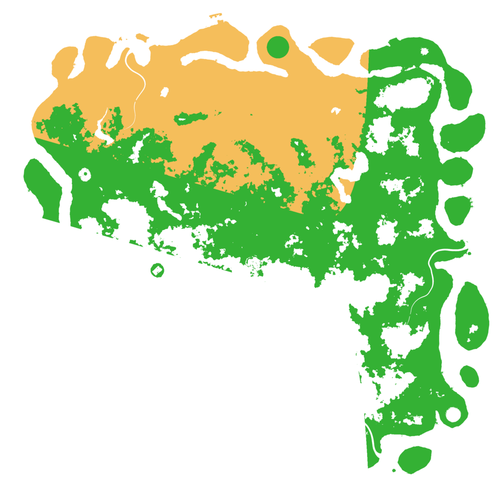 Biome Rust Map: Procedural Map, Size: 6000, Seed: 1765093321