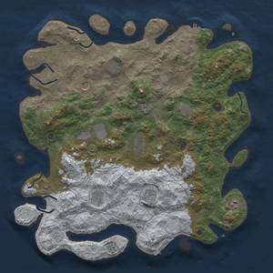 Thumbnail Rust Map: Procedural Map, Size: 4500, Seed: 392062570, 19 Monuments