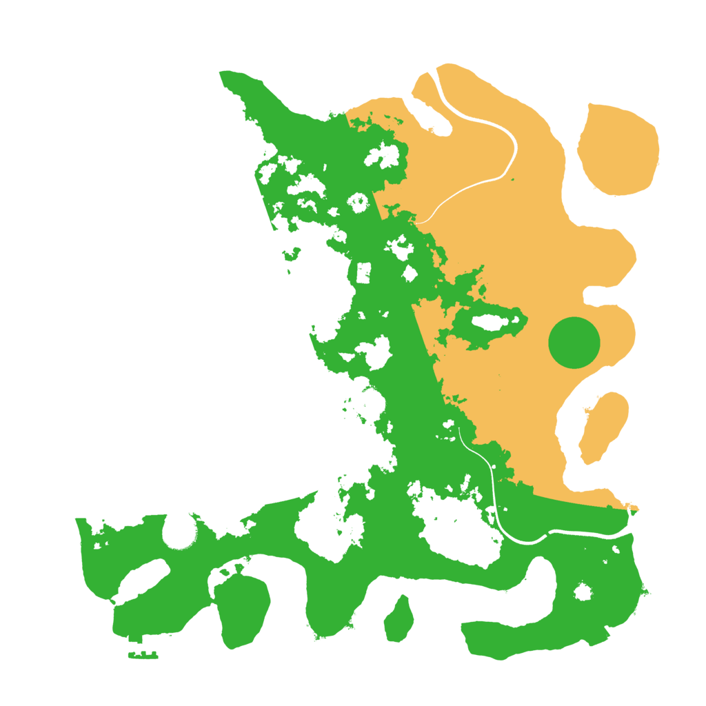Biome Rust Map: Procedural Map, Size: 3600, Seed: 2025806765