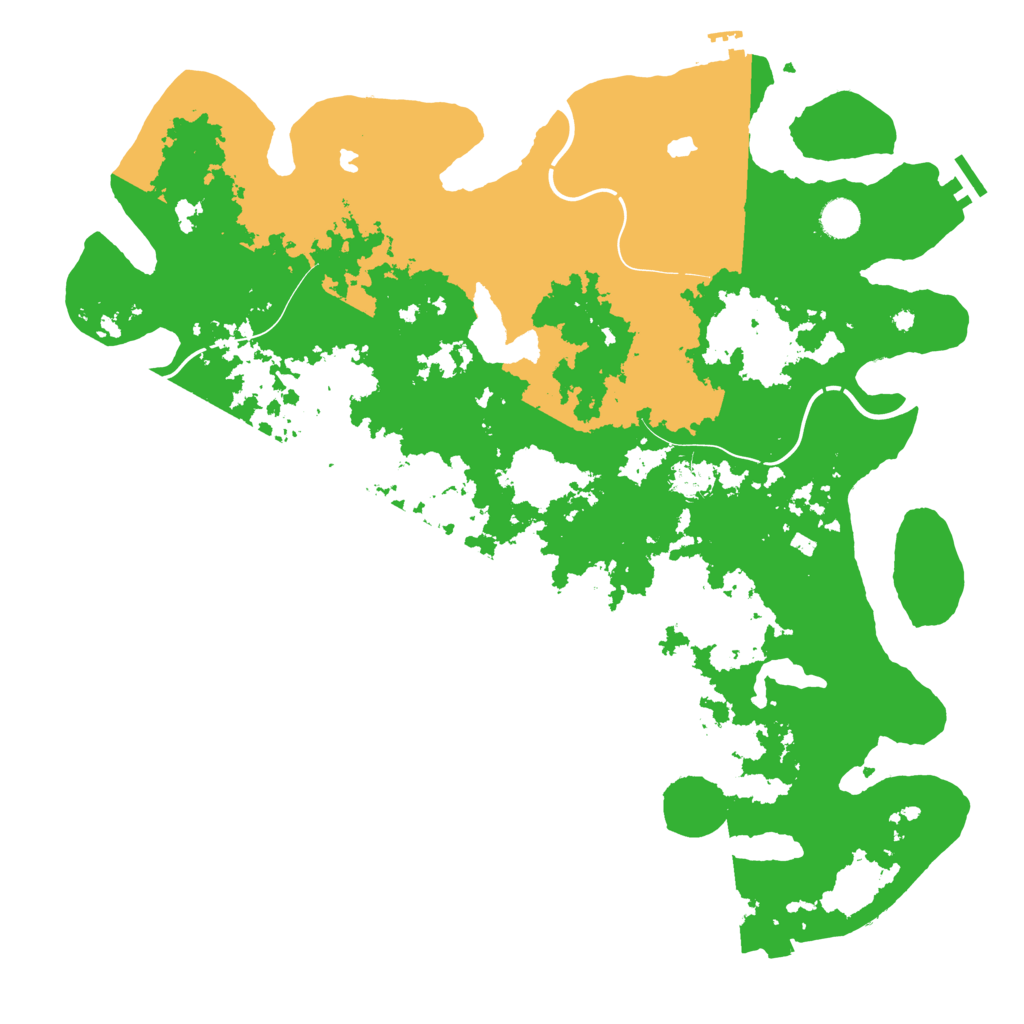 Biome Rust Map: Procedural Map, Size: 4500, Seed: 36363035