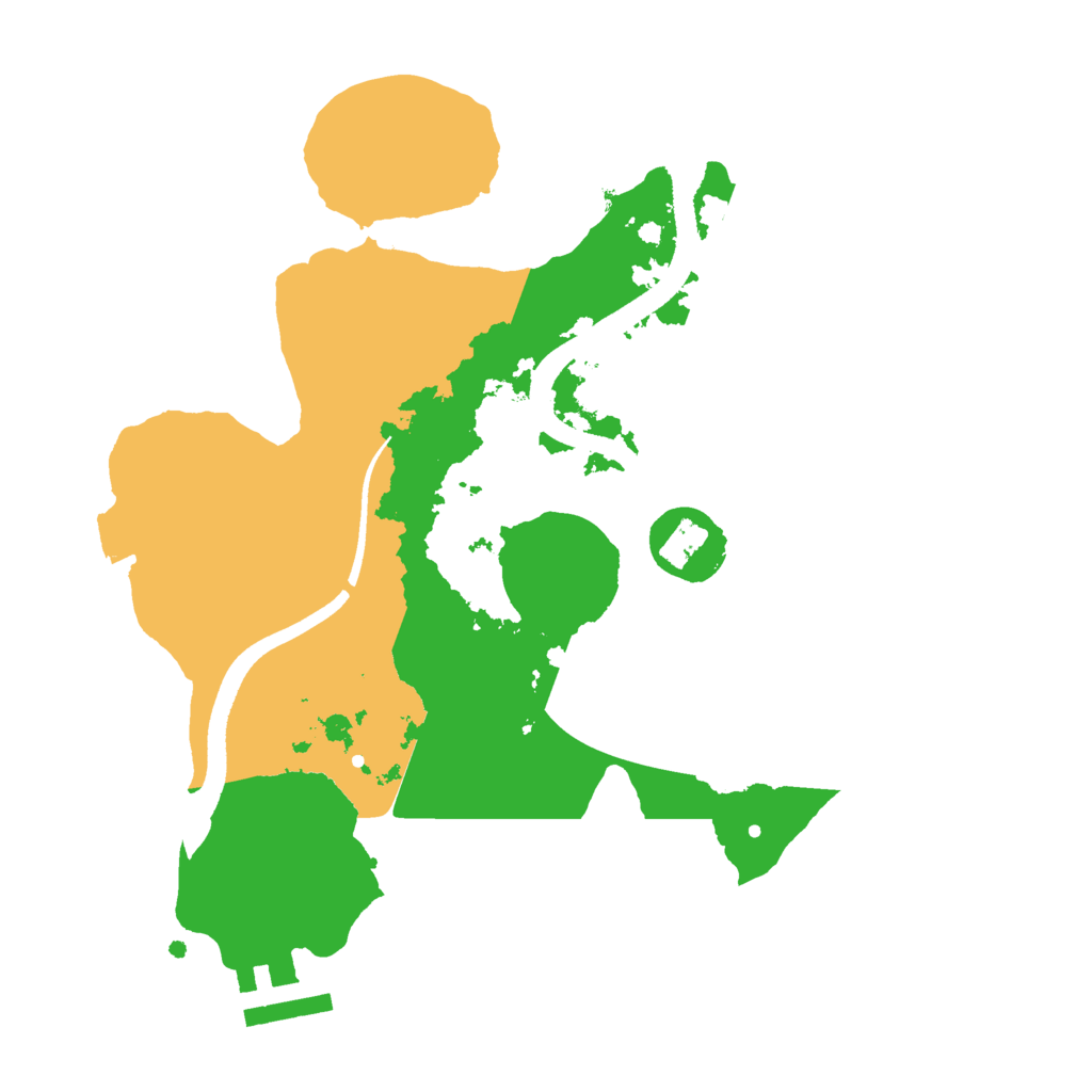 Biome Rust Map: Procedural Map, Size: 2500, Seed: 1824597209